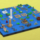 Illustration for article titled Navigate the iLegend of Zelda the Windwaker/i with this Lego map